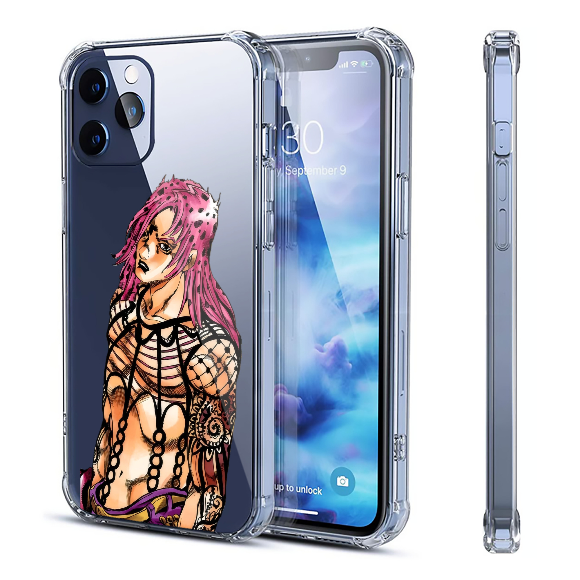 （画像用） ジョジョの奇妙な冒険 ビネガー?ドッピオ JoJo's Bizarre Adventure Vinegar Doppio 【iPhone 12シリーズ対応】透明スマホケース（クリアソフトケース）